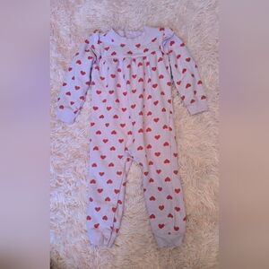 Carter's Pink and Red Heart One Piece